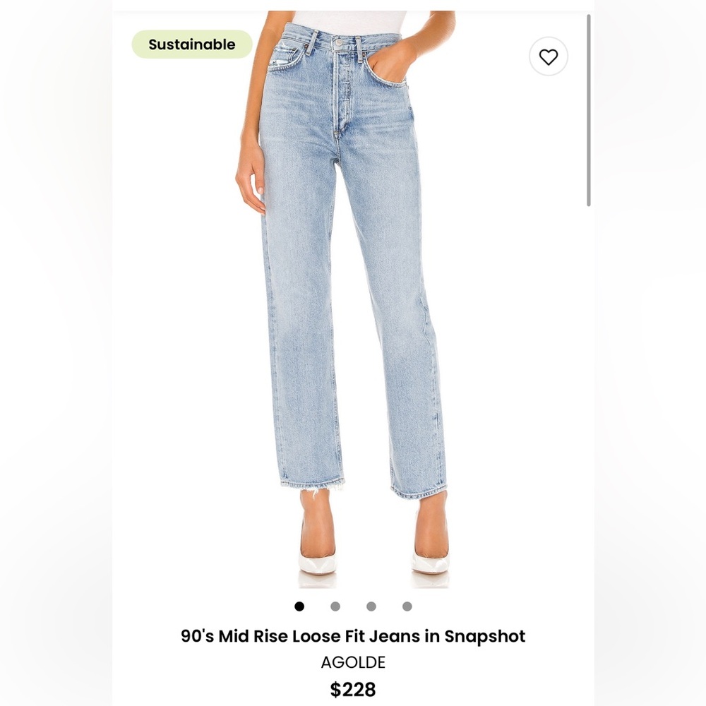 90’s mid rise loose fit jeans in Snapshot-Agolde